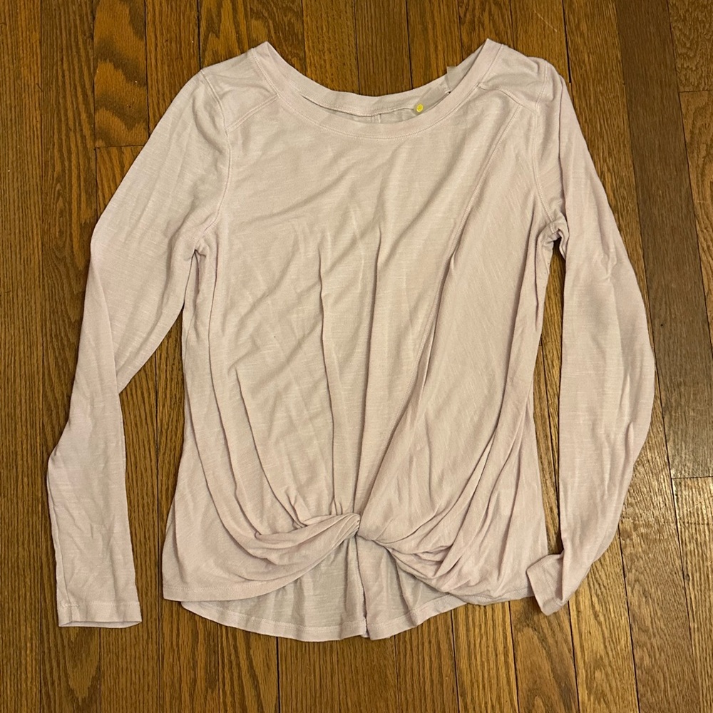Women's Light Pink/lavender Long Sleeve Top small